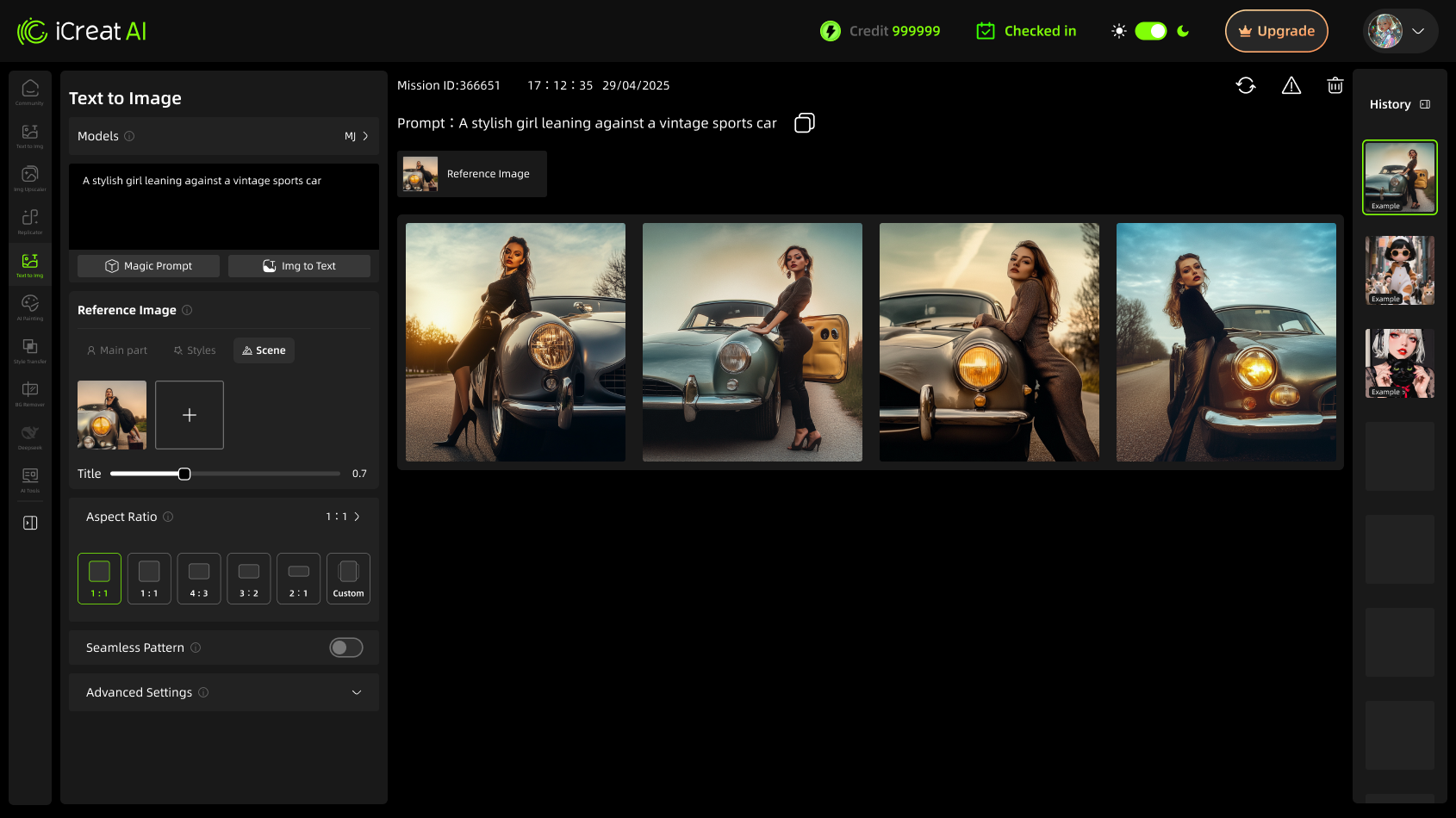 AI Image & Video Generator | Top All-in-One AI platform - iCreat AI